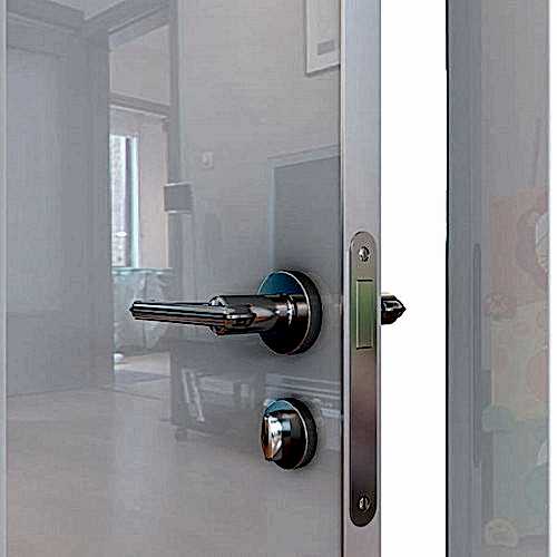 Дверь межкомнатная 500 с алюминиевой кромкой, глянец (глухая) Дверь межкомнатная 500 с алюминиевой кромкой, глянец (глухая)